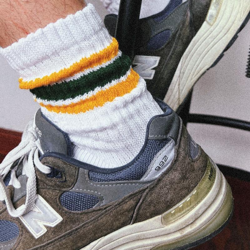 JCX Trendy Socks Striped Short Socks