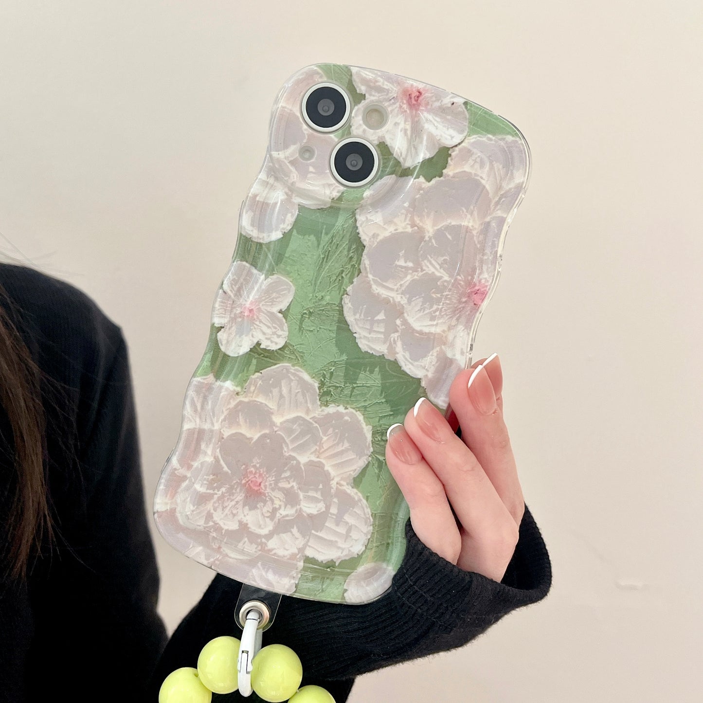 JCX 3D Cherry Oil Painting Style iPhone Case