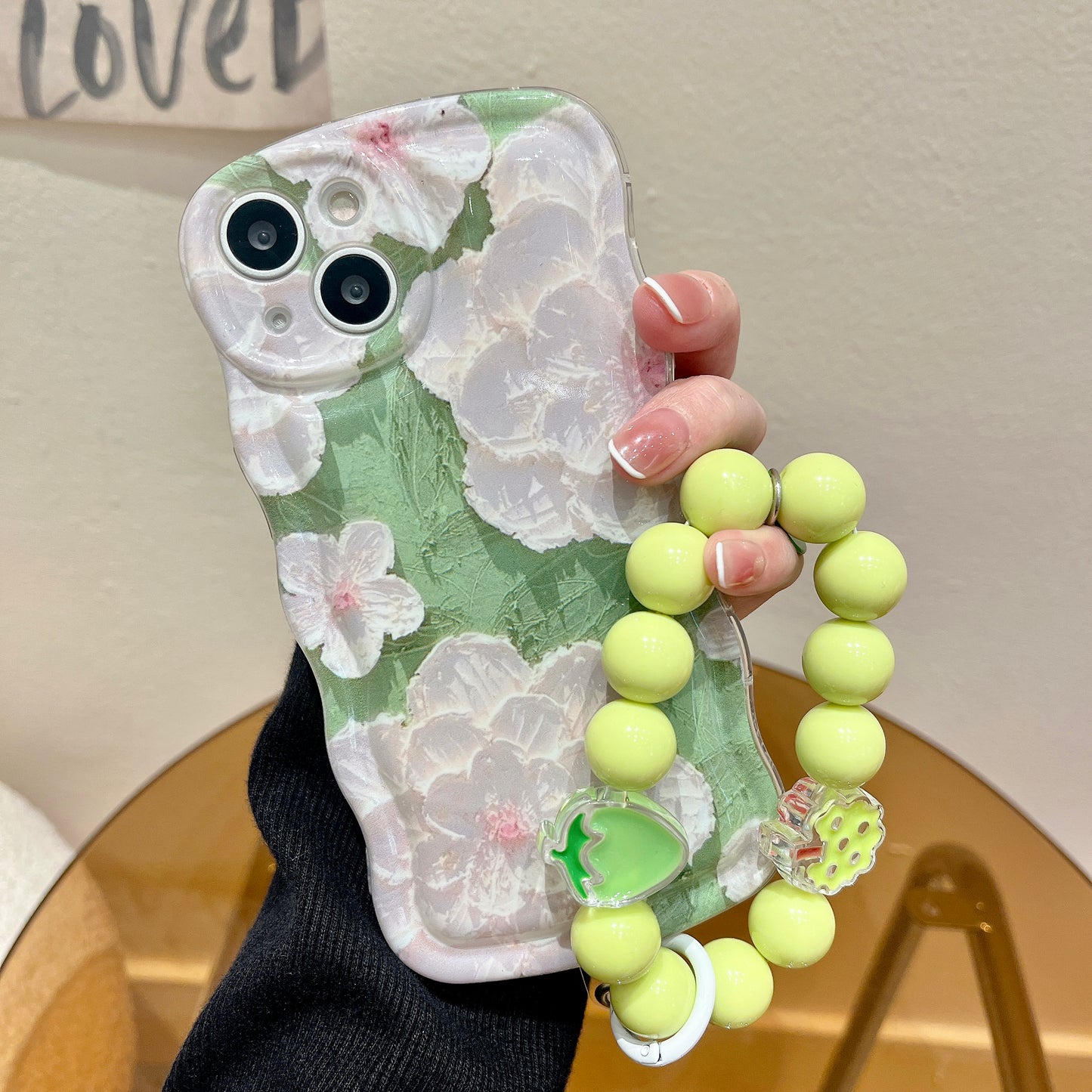 JCX 3D Cherry Oil Painting Style iPhone Case