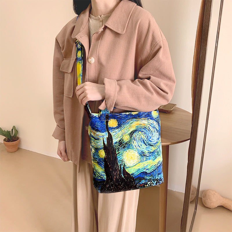 Van Gogh Sunflower Canvas Bag