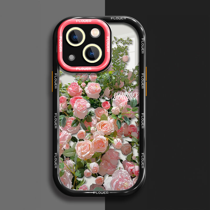 JCX Oil Painting Style Rose Garden iPhone Case