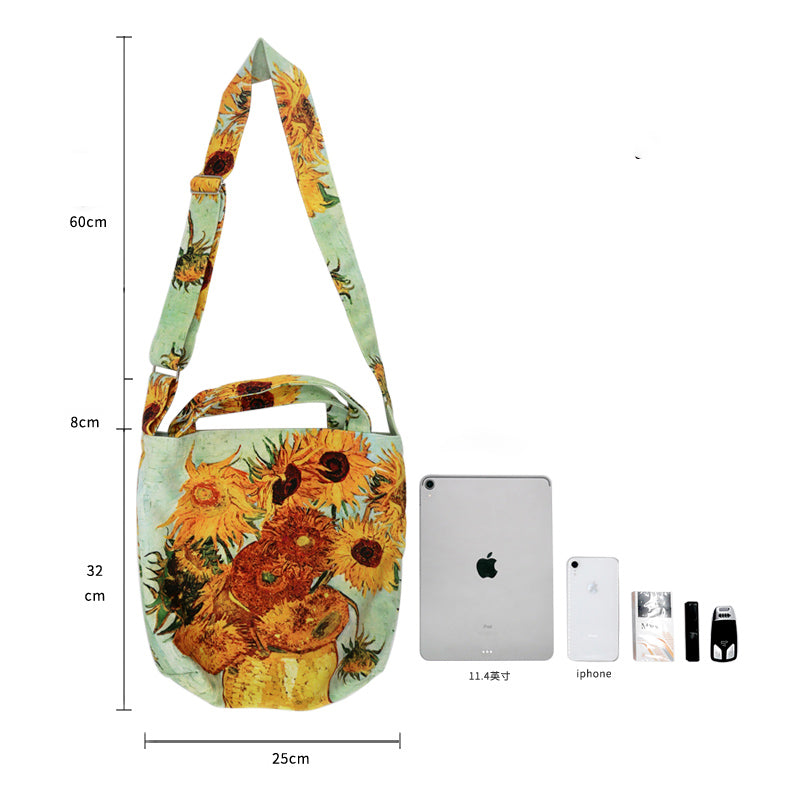Van Gogh Sunflower Canvas Bag