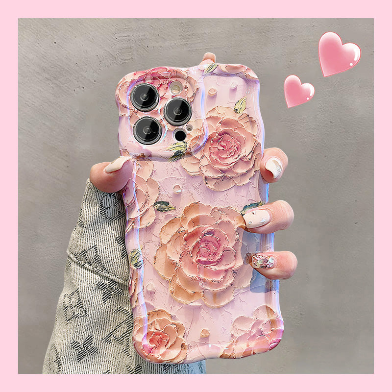 JCX Oil Painting Style Floral iPhone Case