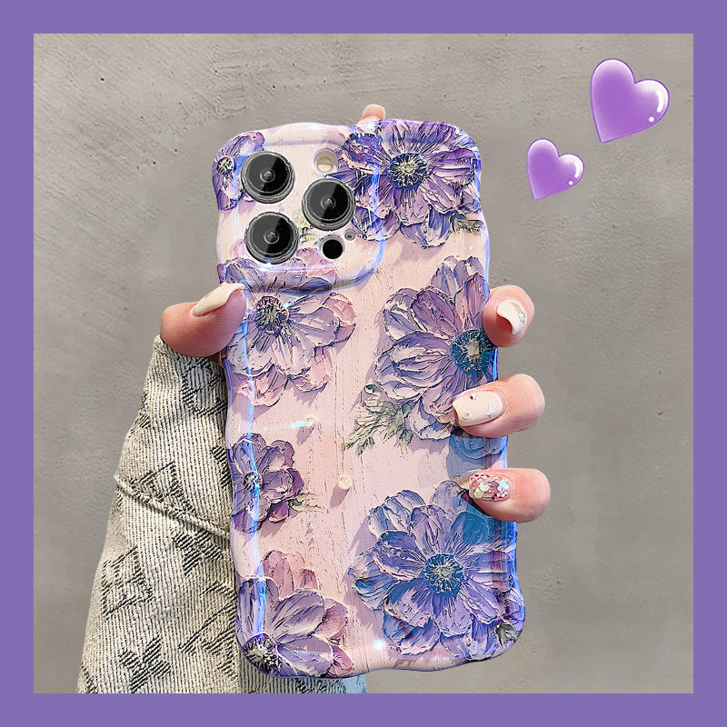 JCX Oil Painting Style Floral iPhone Case