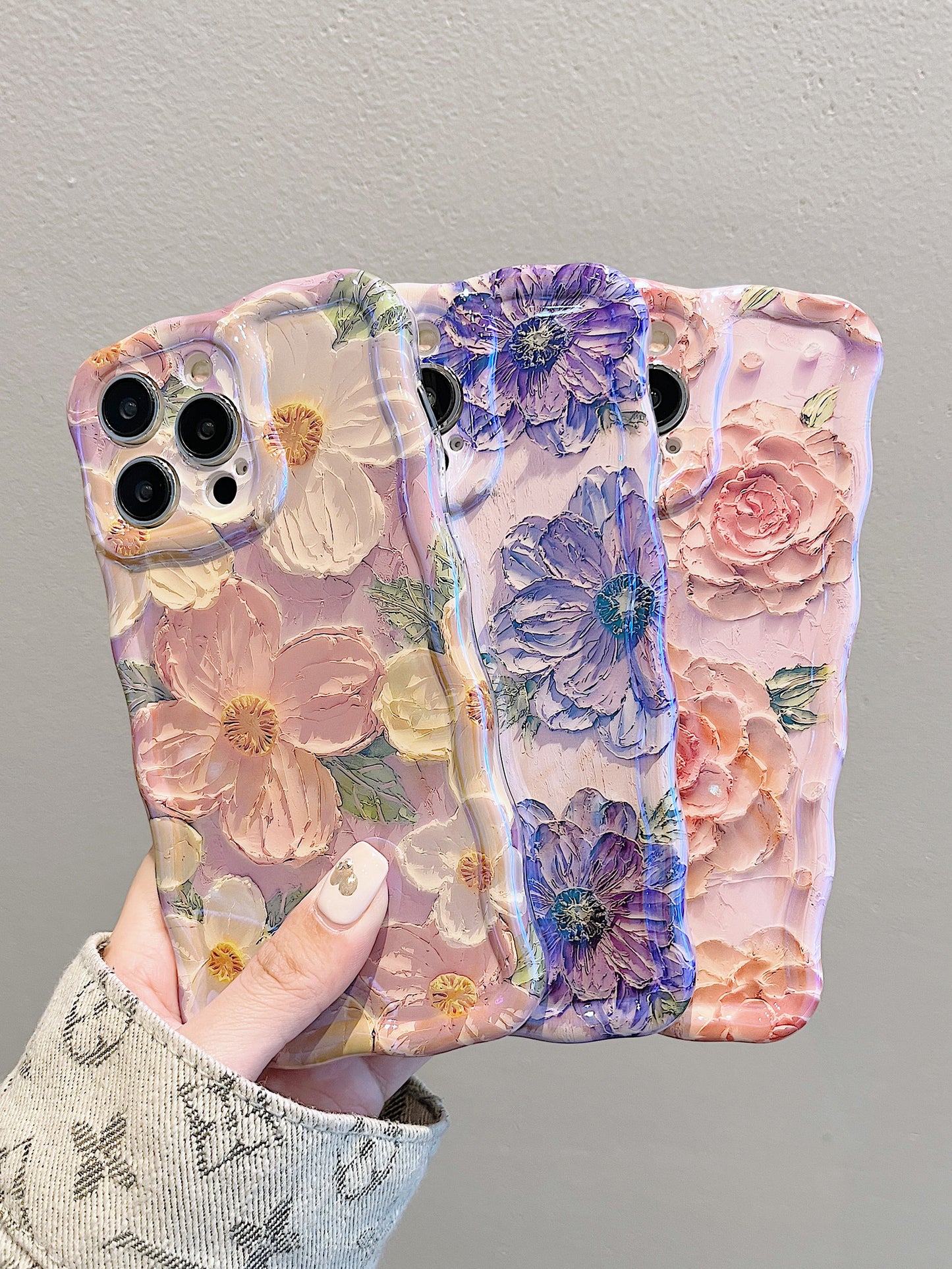 JCX Oil Painting Style Floral iPhone Case