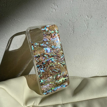 JCX Natural Seashell Mother of Pearl Handmade KULA iPhone Case