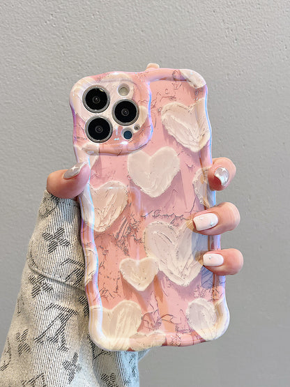 JCX Vivi art  Heart-shaped oil painting iPhone Case