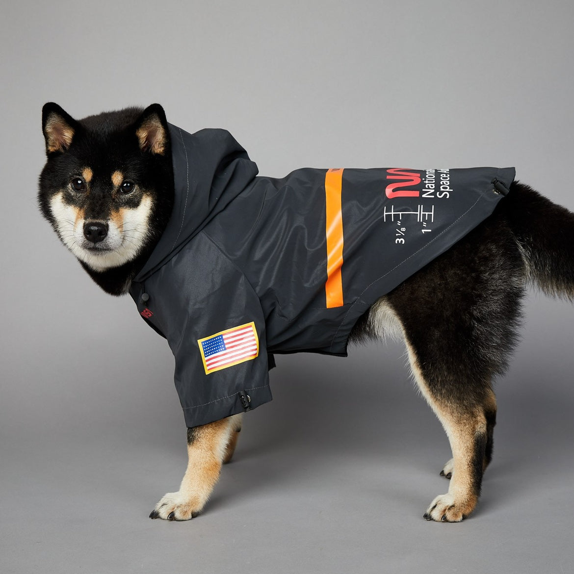 JCX NASA Dog Raincoats Pet Stylish Streetwear Outfit for Dogs