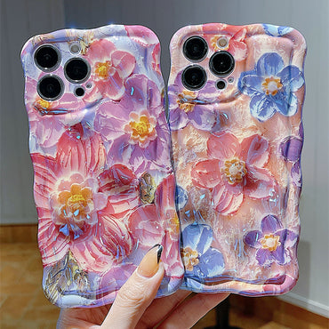 JCX 3D Aesthetics Oil Painting Style  iPhone Case