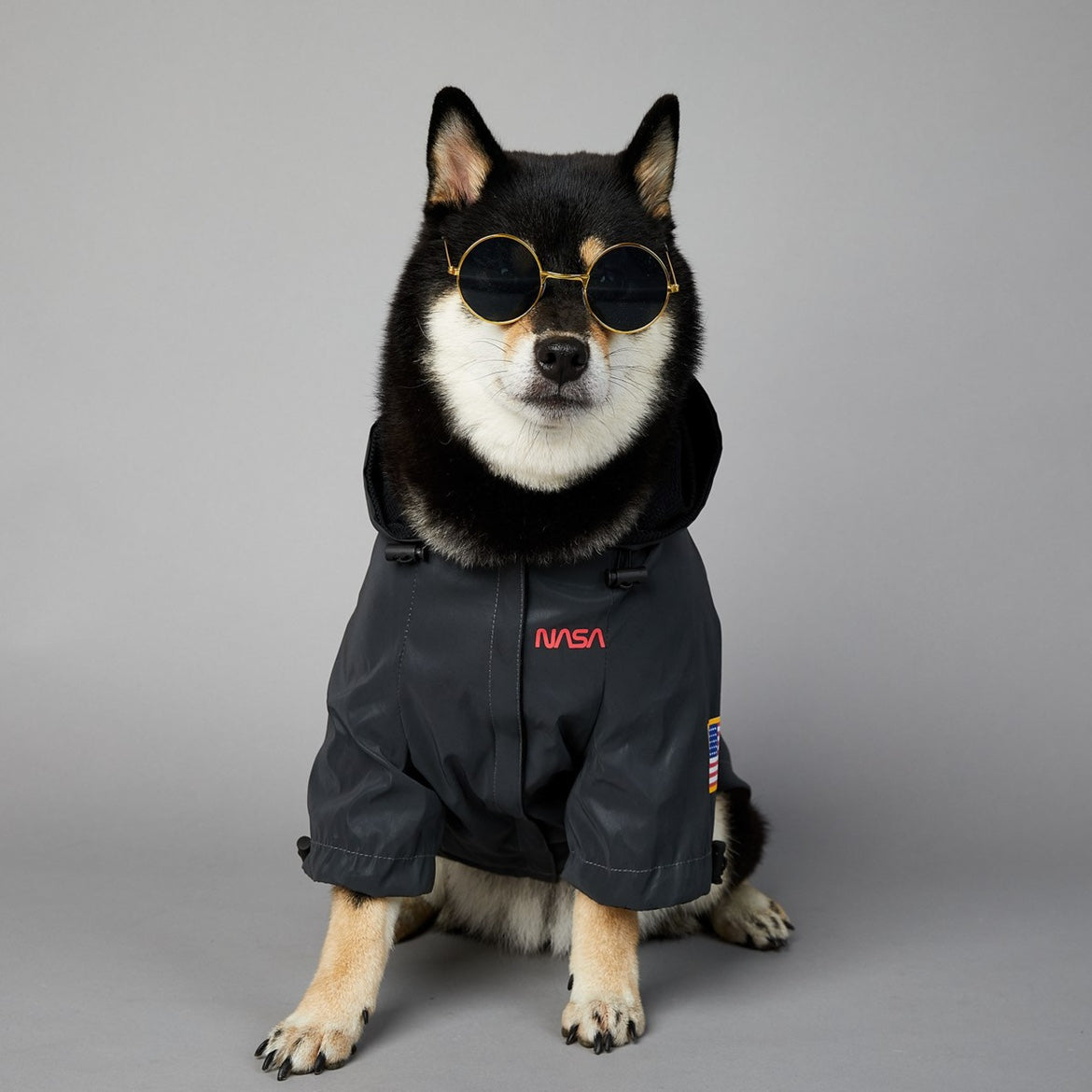 JCX NASA Dog Raincoats Pet Stylish Streetwear Outfit for Dogs