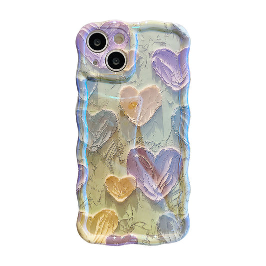 JCX Vivi art  Heart-shaped oil painting iPhone Case