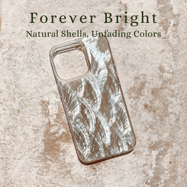 JCX Natural Seashell Mother of Pearl Handmade iPhone Case