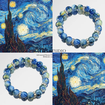 Natural Stone Starry Night Bracelet