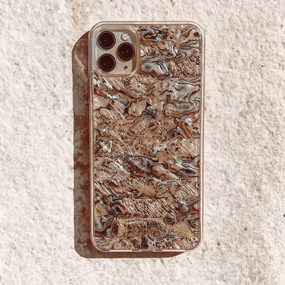 JCX Natural Seashell Mother of Pearl Handmade KULA iPhone Case