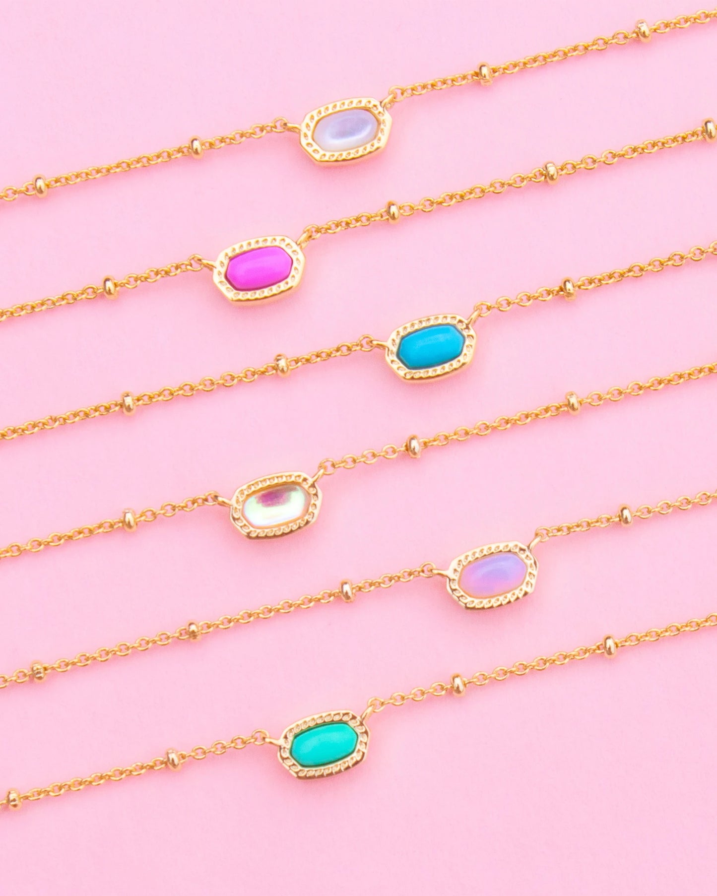 Mini Elisa Gold Satellite Short Pendant Necklace