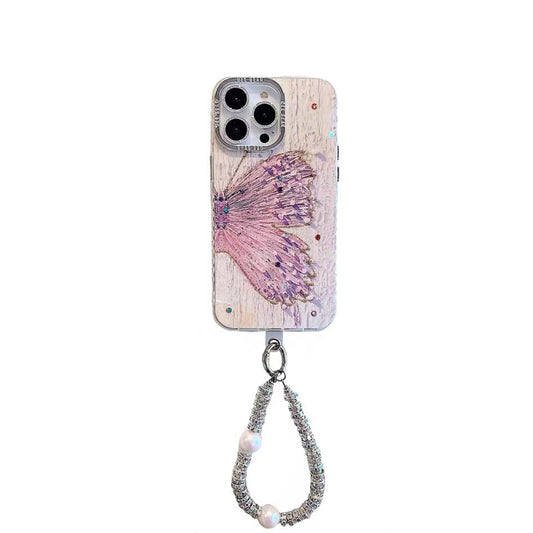 JCX EnchantingFlutter Wrist Chain iPhone Case