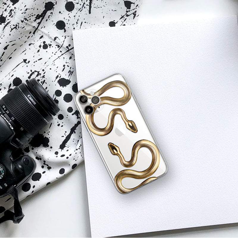 JCX Golden Snake Creative iPhone Case