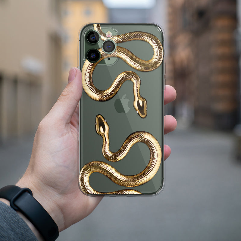 JCX Golden Snake Creative iPhone Case