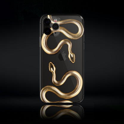JCX Golden Snake Creative iPhone Case