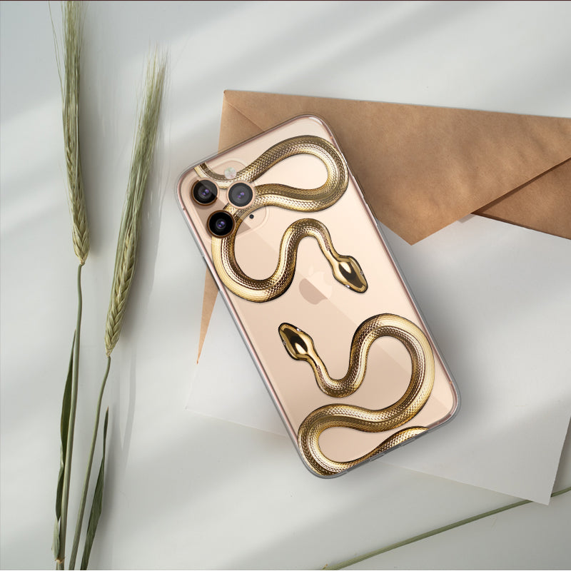 JCX Golden Snake Creative iPhone Case