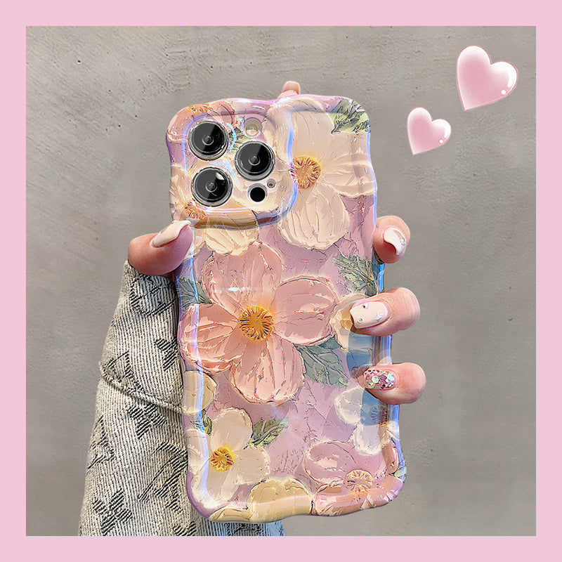 JCX Oil Painting Style Floral iPhone Case