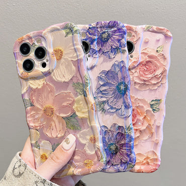 JCX Oil Painting Style Floral iPhone Case
