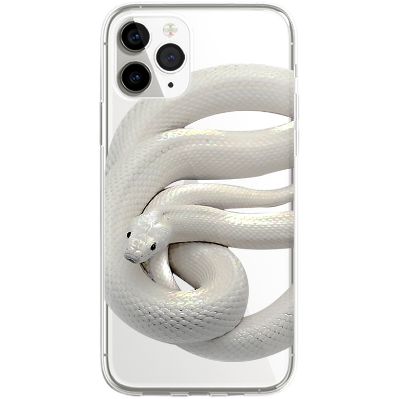JCX White Snake Creative iPhone Case